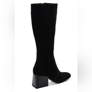 Aqua College Tori Black Suede Waterproof Knee High Boots NEW Size 9 riding boots